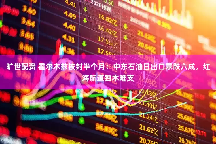 旷世配资 霍尔木兹被封半个月：中东石油日出口暴跌六成，红海航道独木难支